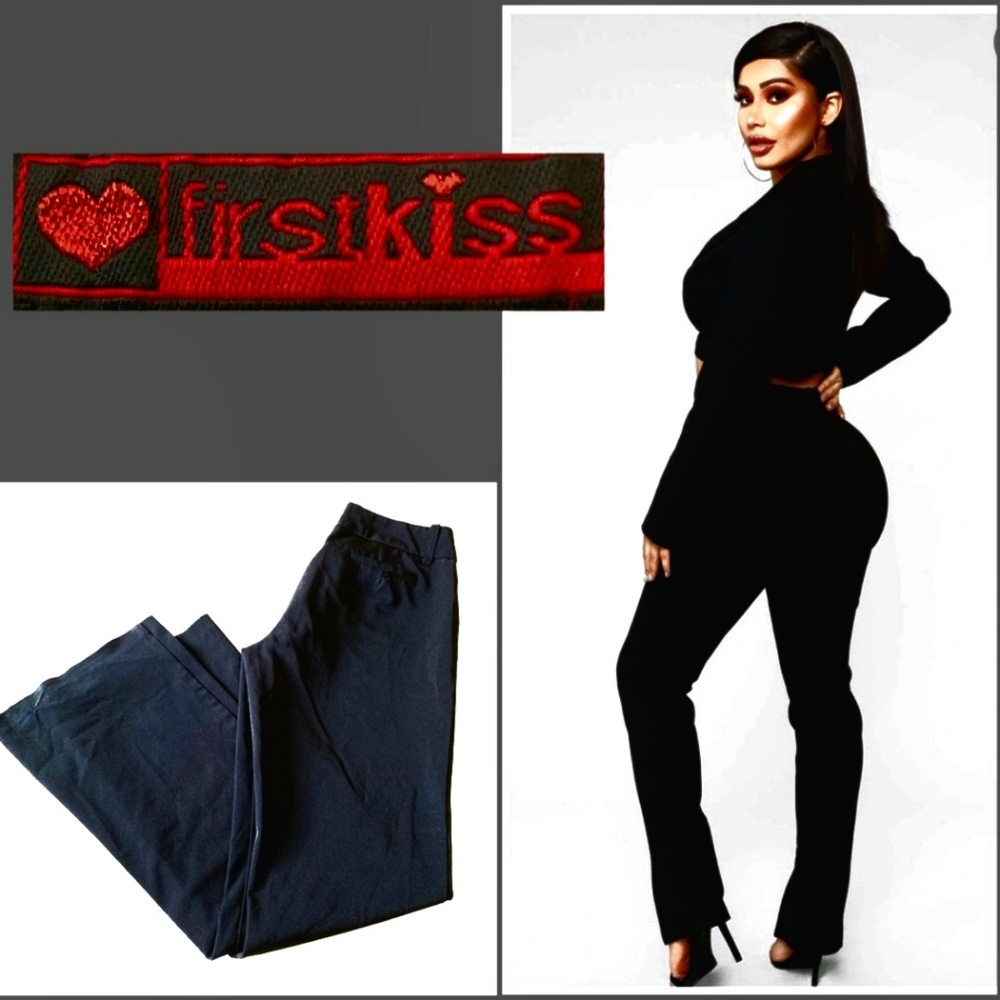 First Kiss Flare Black Pants ❤️